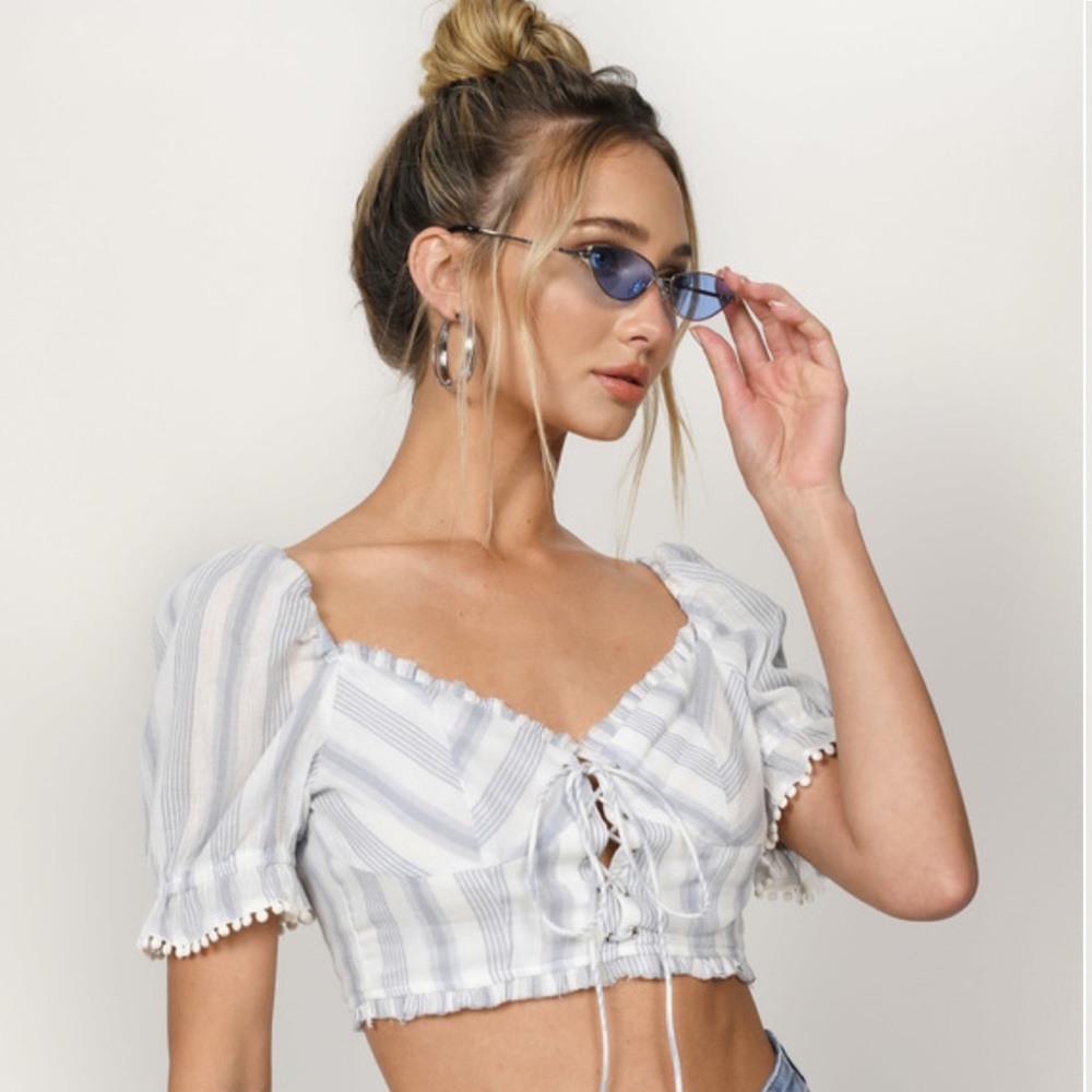 Tobi Milkmaid From A Dream Crop Top